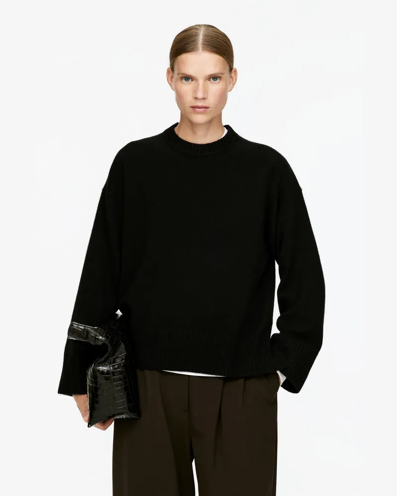 Arket Oversize-Pullover Aus Reinem Kaschmir​ -Schwarz Schwarz