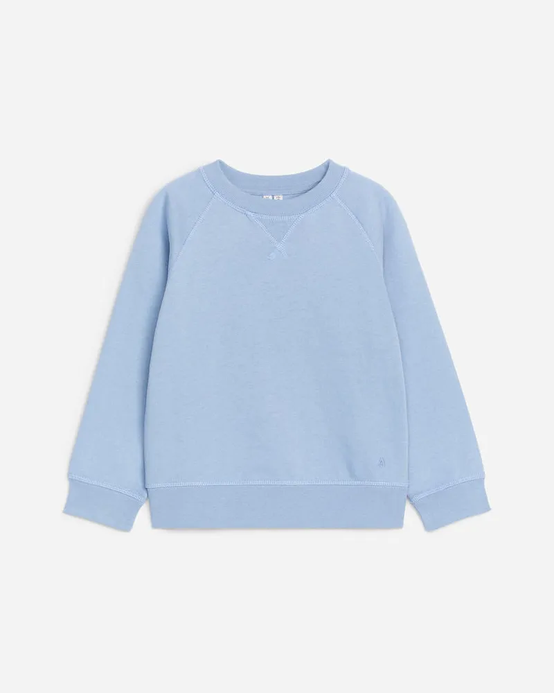 Arket Sweatshirt Aus Baumwolle - Blau Taubenblau