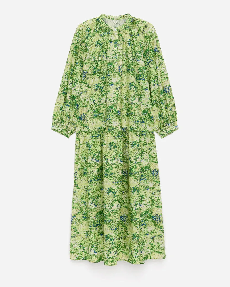 Arket Maxikleid Aus Voile - Grün Grün