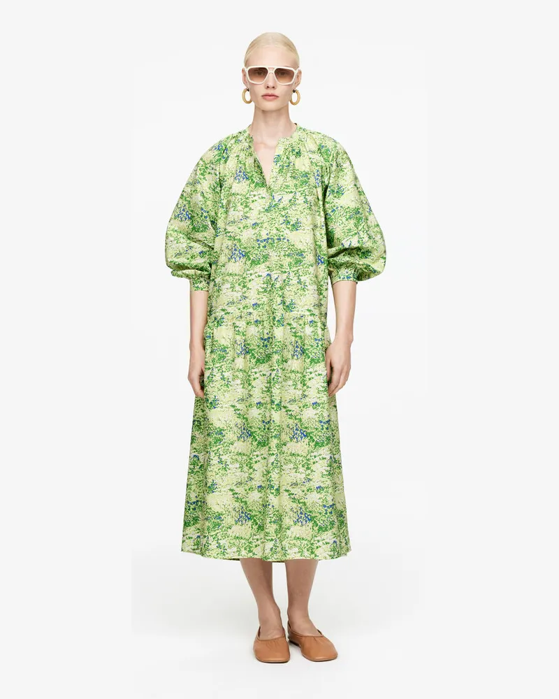 Arket Baumwoll-Maxikleid -Grün Grün
