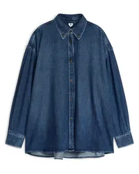 Arket Oversize-Jeanshemd Dunkelblau