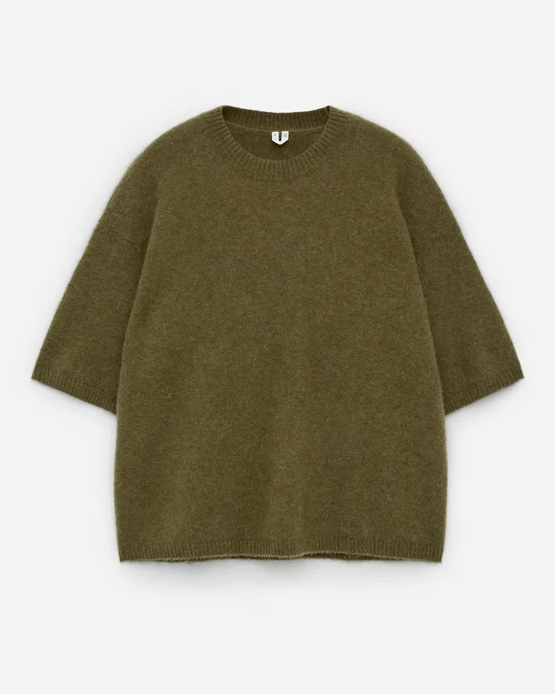 Arket Pullover Aus Alpakawolle Und Wolle - Grün Khaki