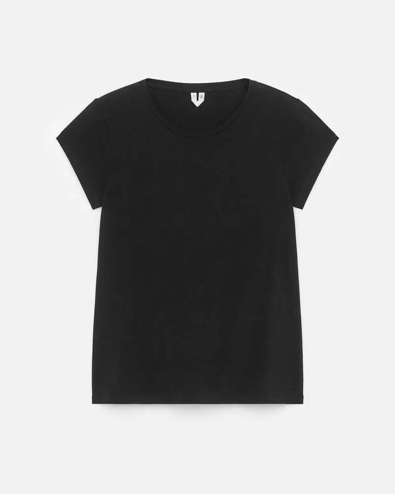 Arket Luna Körpernahes T-Shirt - Schwarz Schwarz