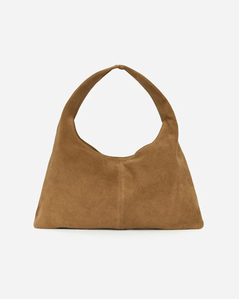 Arket Veloursledertasche -Beige Beige