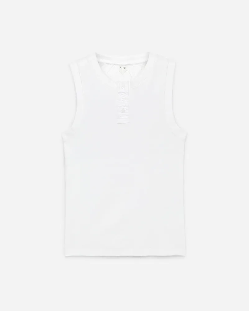 Arket Geripptes Tanktop -Weiß Weiß