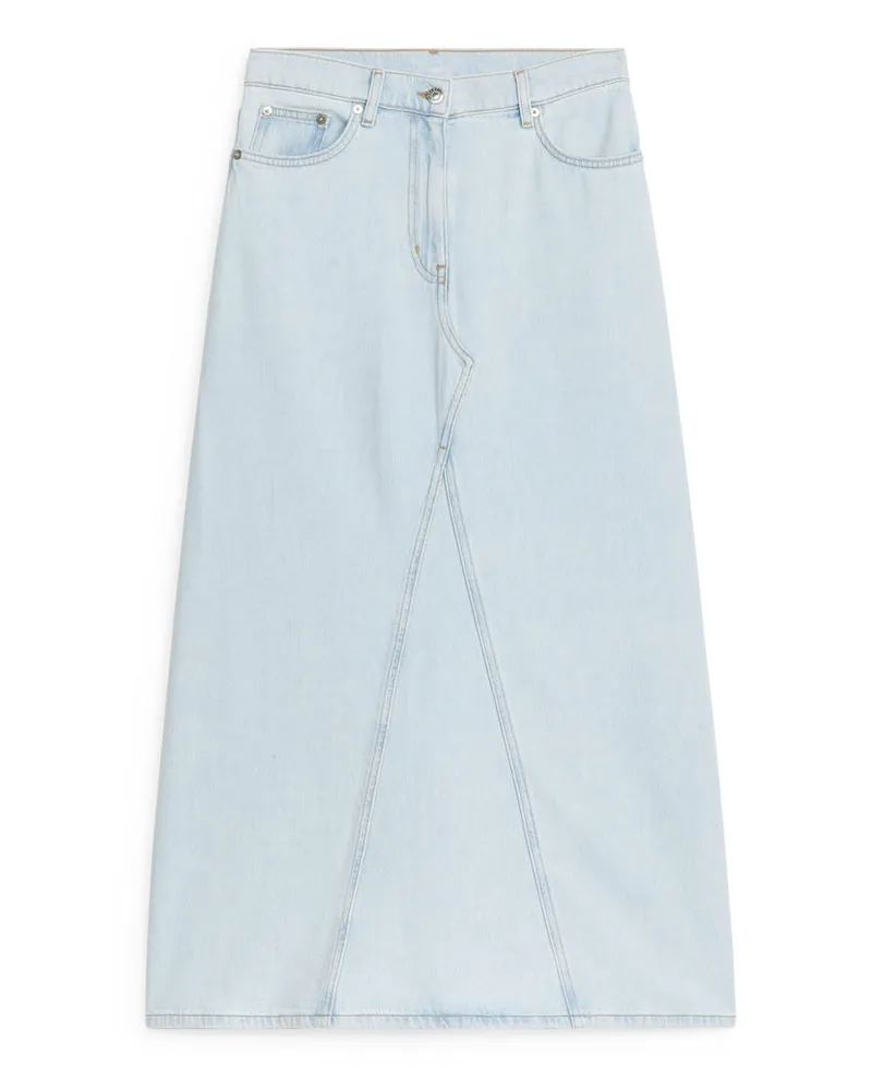 Arket Maxi-Jeansrock - Blau Hellblau