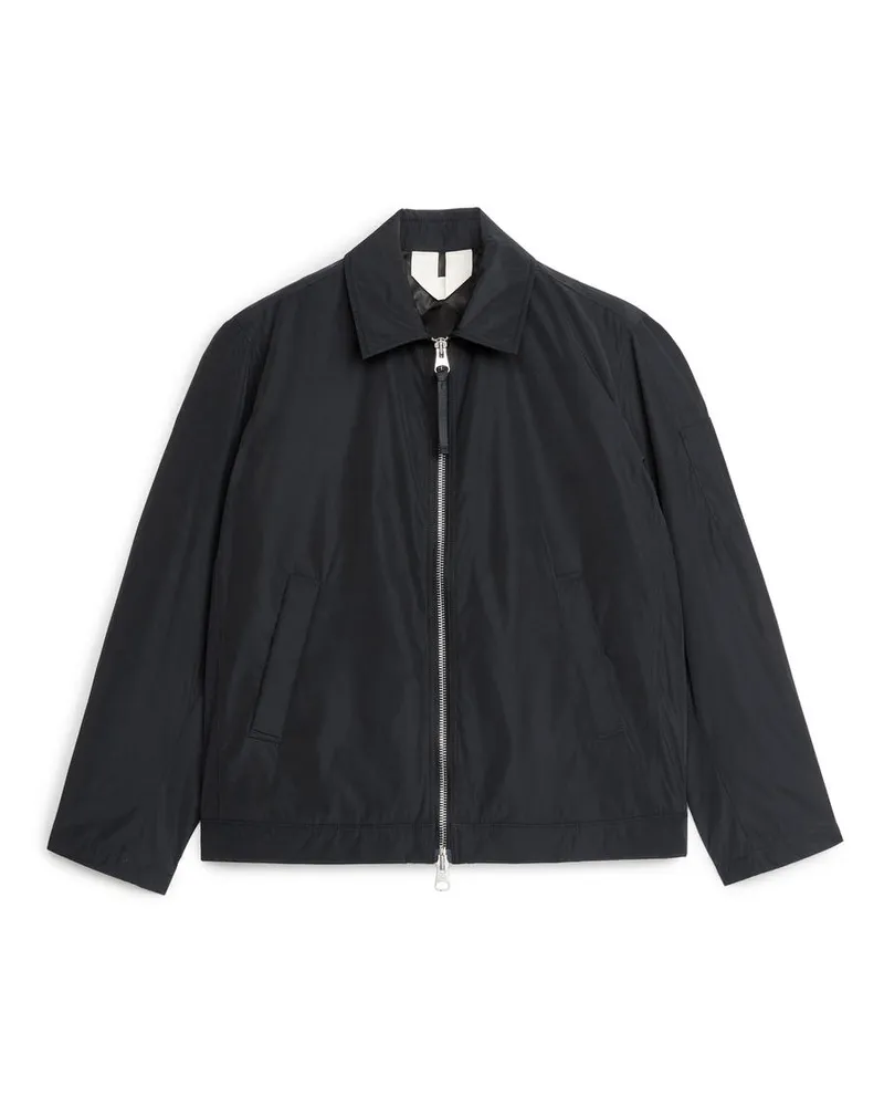 Arket Harrington-Jacke Aus Nylon -Blau Blau