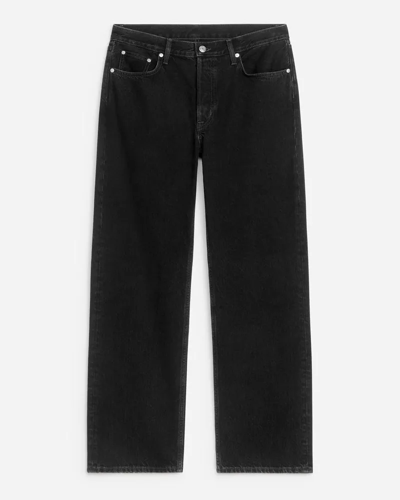 Arket SHORE Boyfriend-Jeans -Schwarz Schwarz