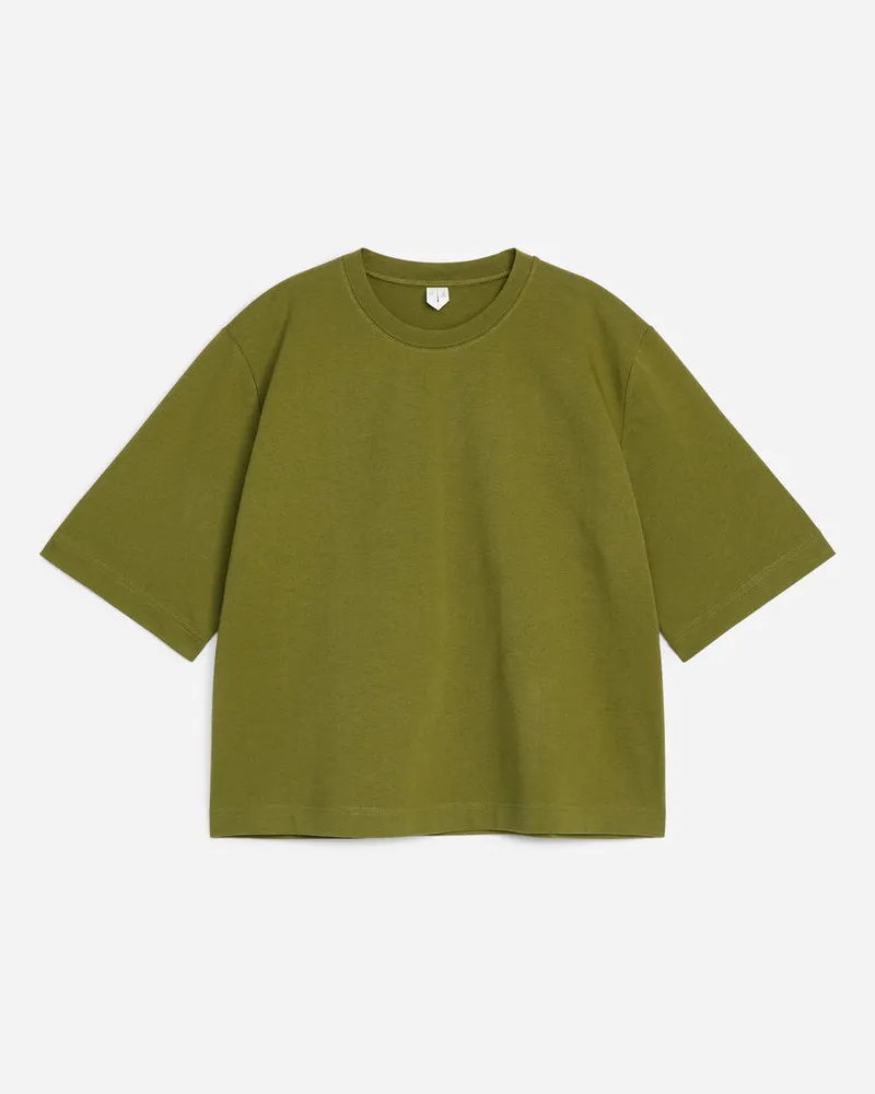 Arket ALBA Schweres T-Shirt -Grün Grün