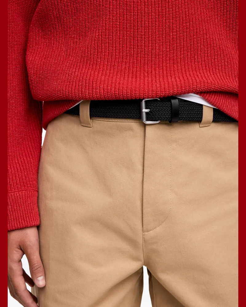 Arket Flechtgürtel Mit Lederbesatz -Schwarz Schwarz