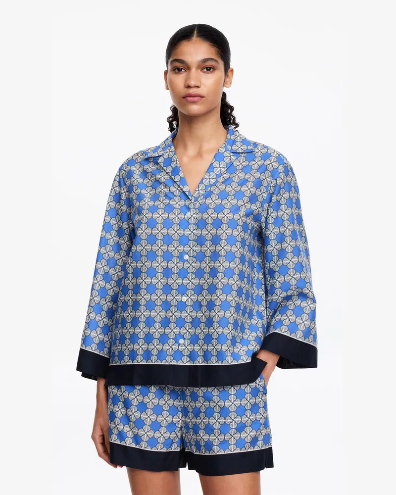 Arket Hemd Aus Lyocell-Mischung -Blau Blau