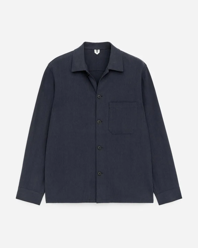 Arket Canvas-Overshirt Aus Einer Tencel-Mischung -Blau Blau