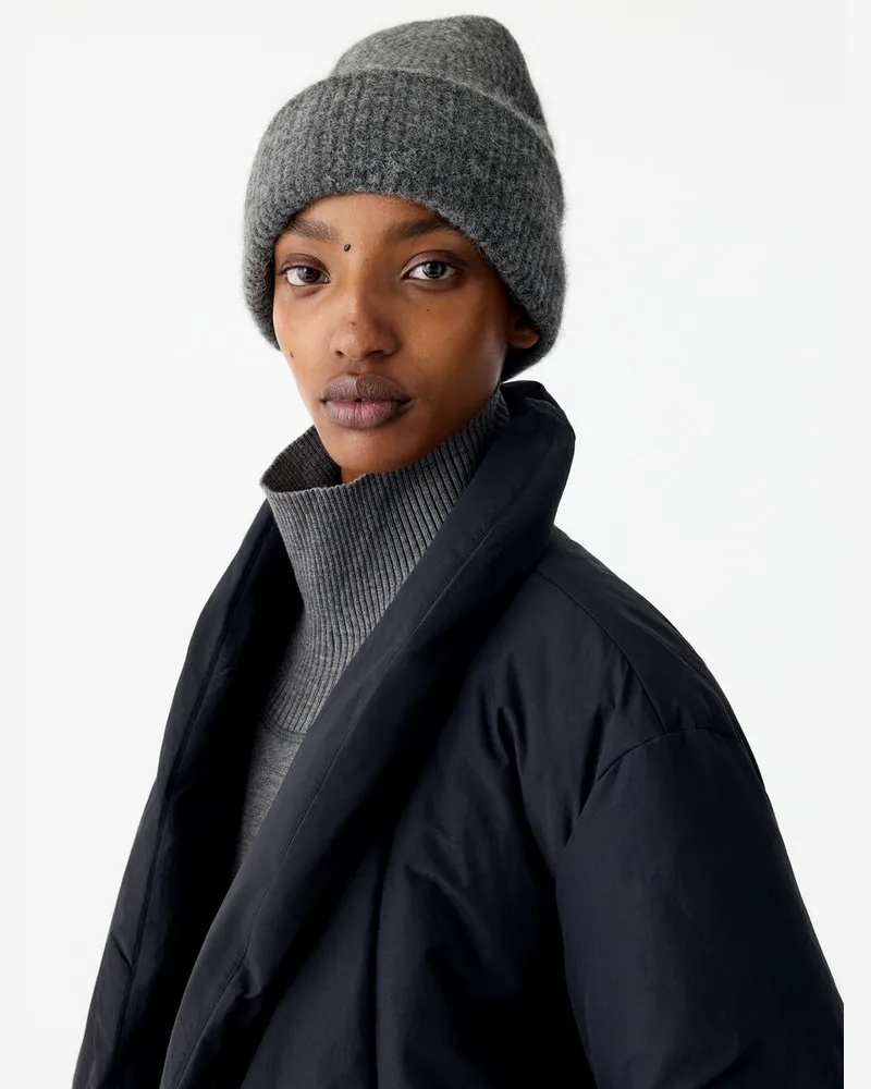 Arket Beanie Aus Alpakawolle Und Wolle -Grau Grau