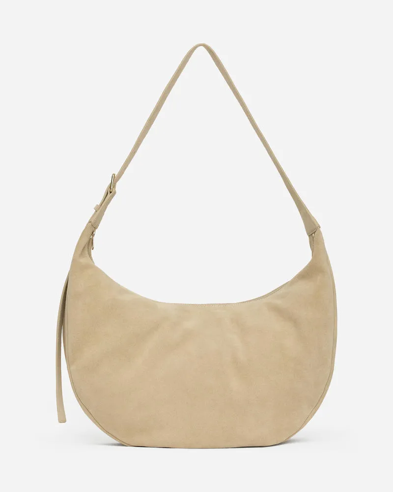 Arket Veloursledertasche -Beige Beige