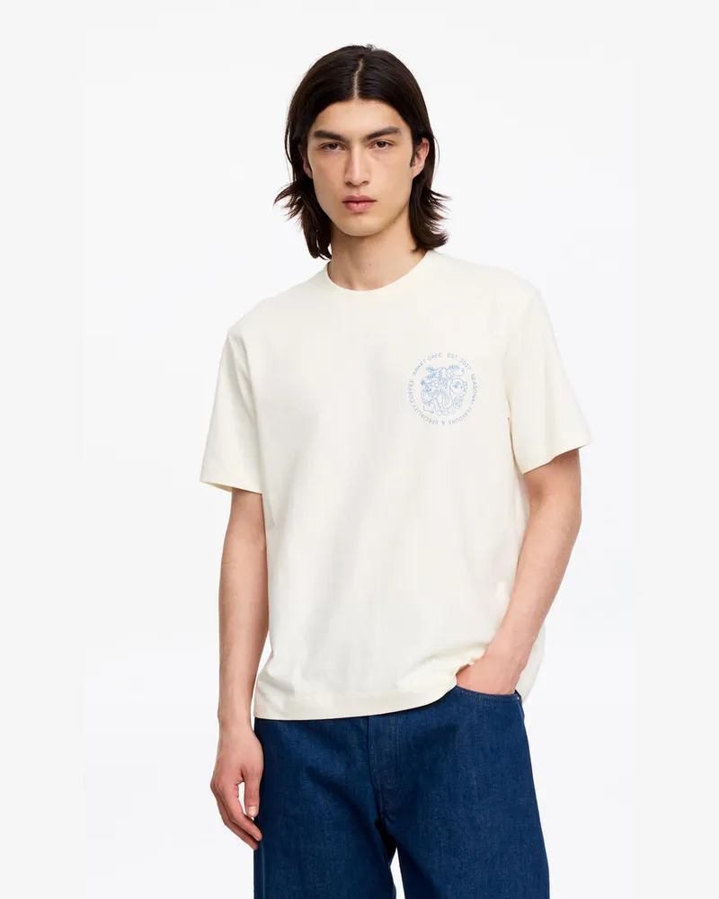 Arket ARKET CAFÉ T-Shirt Mit Print -Weiß Weiß