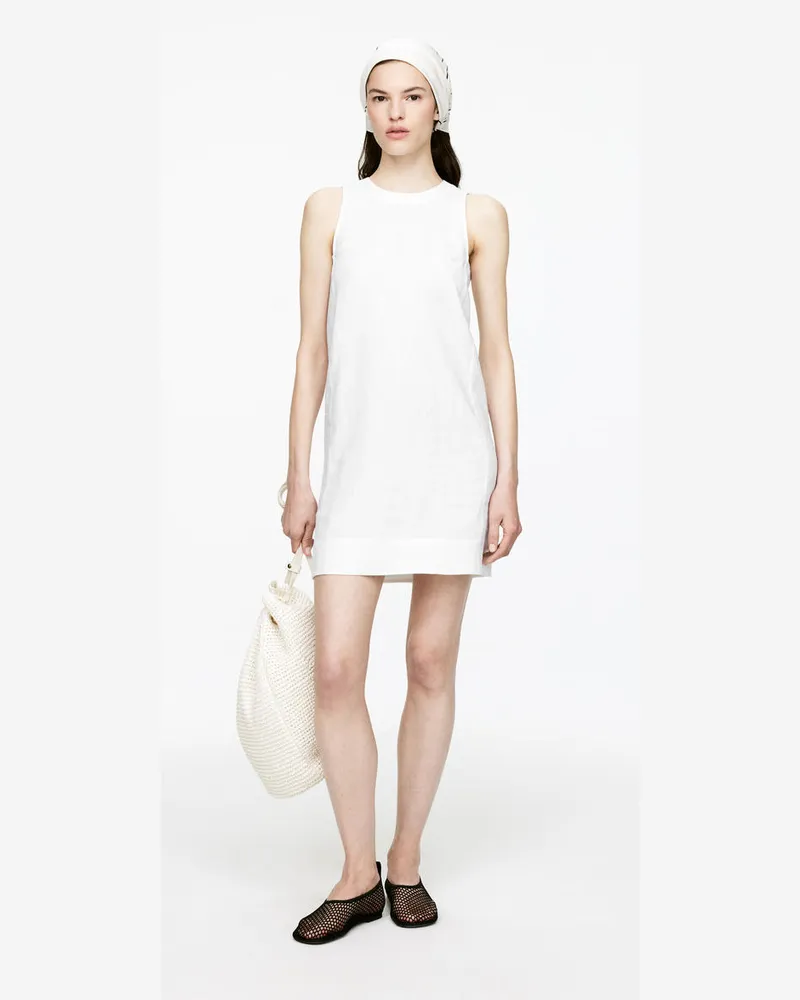 Arket Minikleid Aus Leinen -Weiß Weiß
