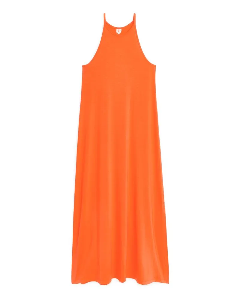 Arket Trägerkleid Aus Lyocell - Orange Orange