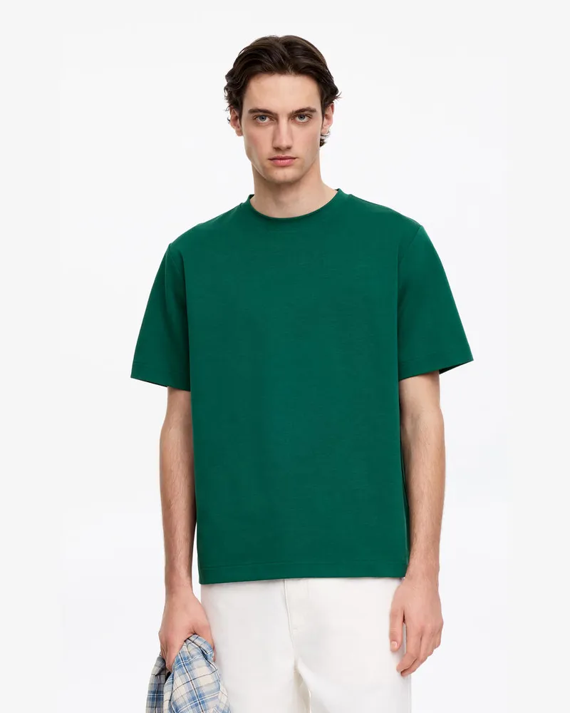 Arket Kastiges Interlock-T-Shirt -Grün Grün