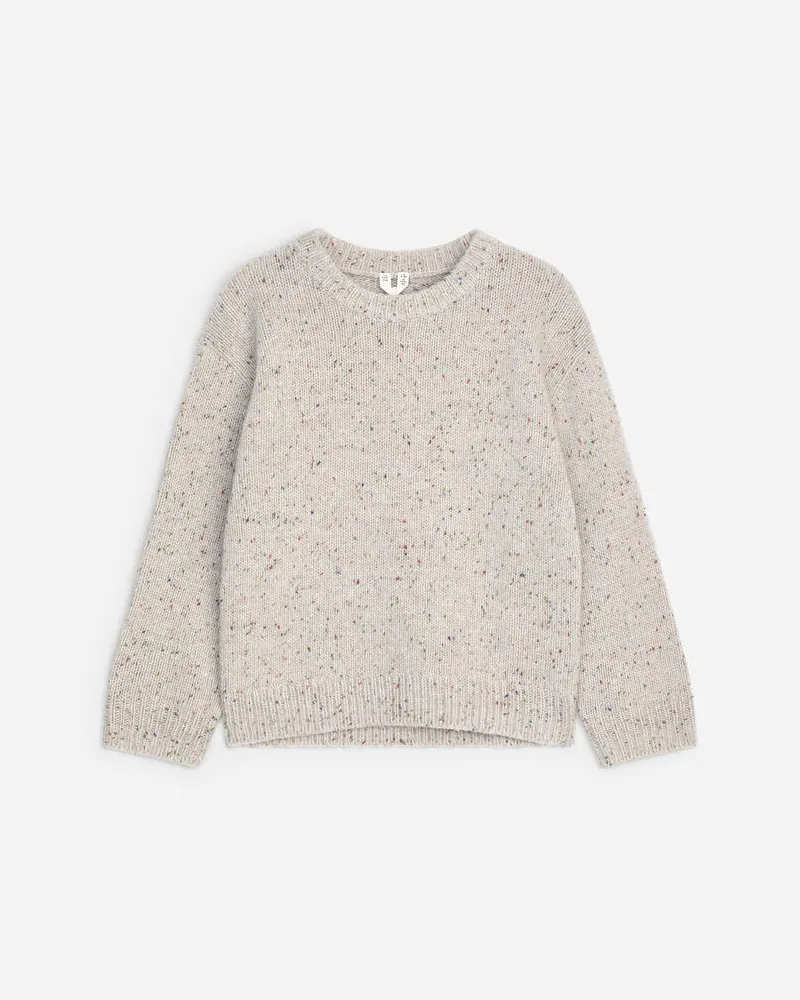 Arket Schwerer Pullover -Weiß Weiß