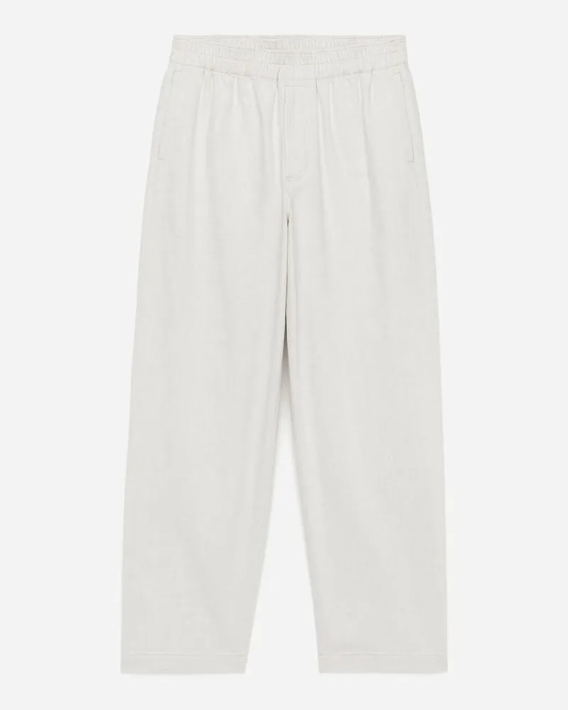 Arket Legere Baumwoll-Leinen-Hose -Weiß Weiß