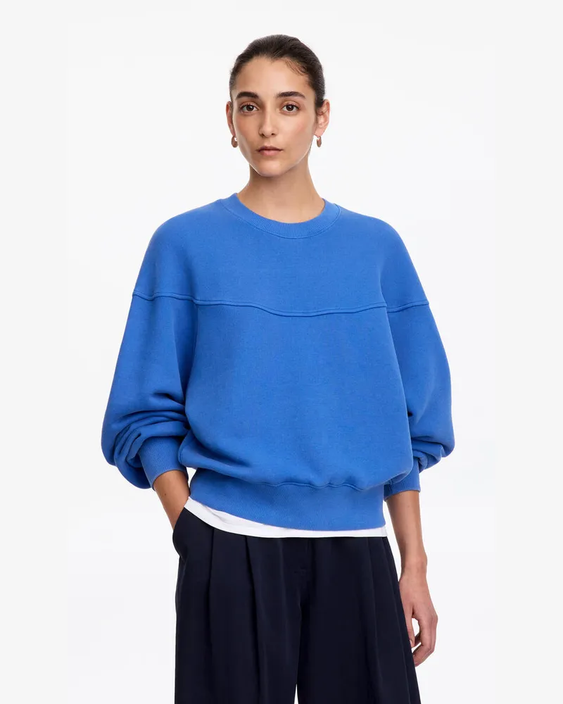 Arket Sweatshirt Aus Baumwolle -Blau Blau