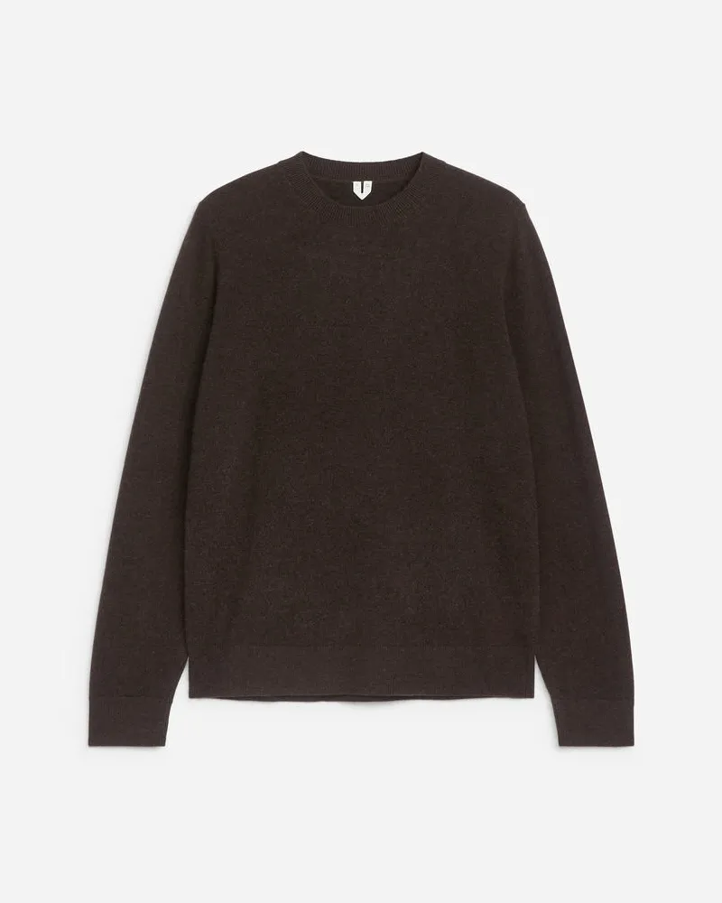 Arket Pullover Aus Kaschmir Und Wolle - Braun Dunkelbraun