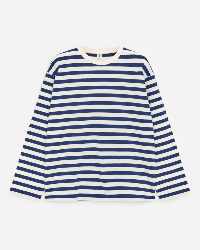 Arket Lockeres Langarmshirt -Blau Blau