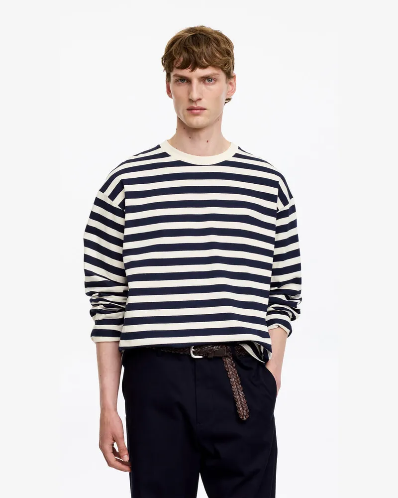 Arket Lockeres Langarmshirt -Blau Blau