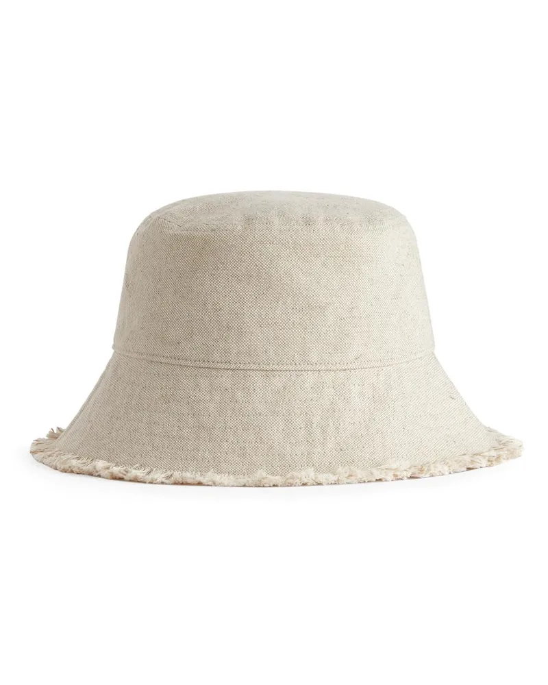 Arket Fischerhut Aus Leinenmischung - Beige Beige