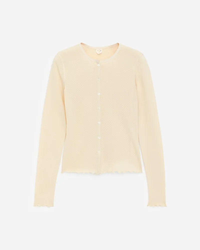 Arket Mesh-Oberteil -Beige Beige