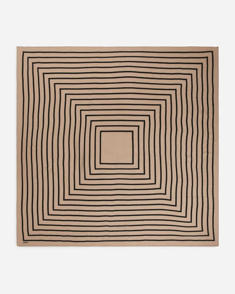 Arket Bedrucktes Tuch - Beige|Schwarz|Mehrfarbig Beige
