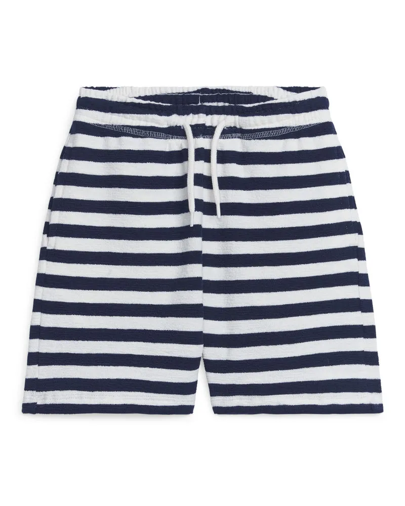 Arket Strukturierte Jerseyshorts -Blau Blau