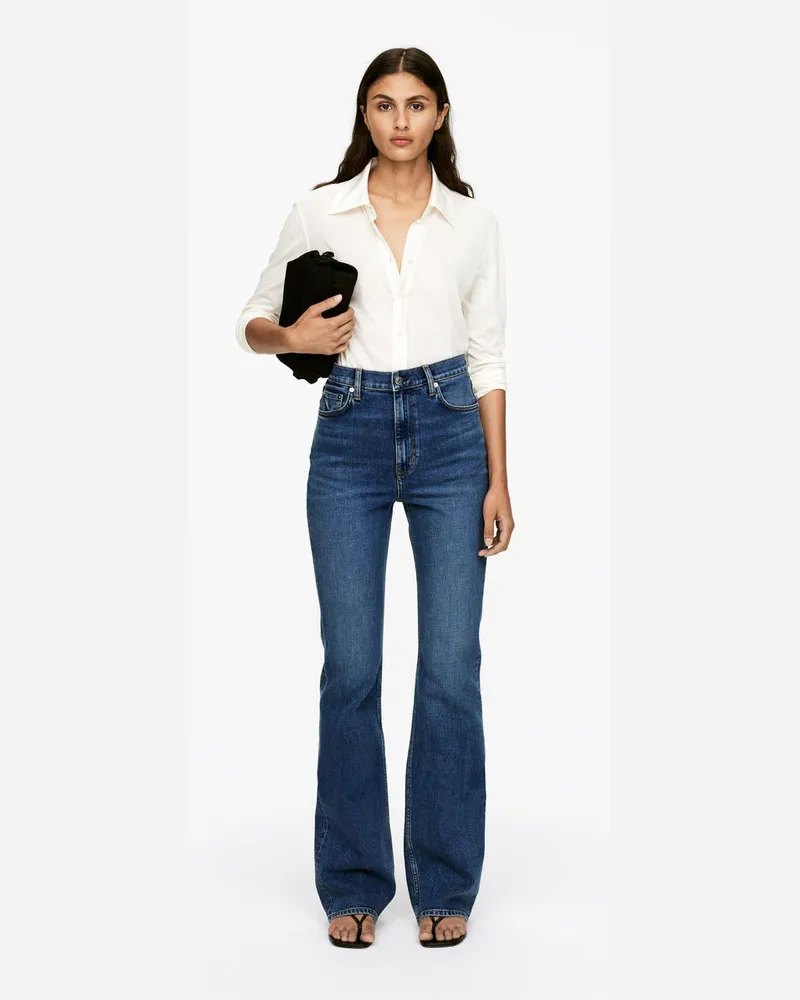 Arket RAIN High Flared Jeans -Blau Blau