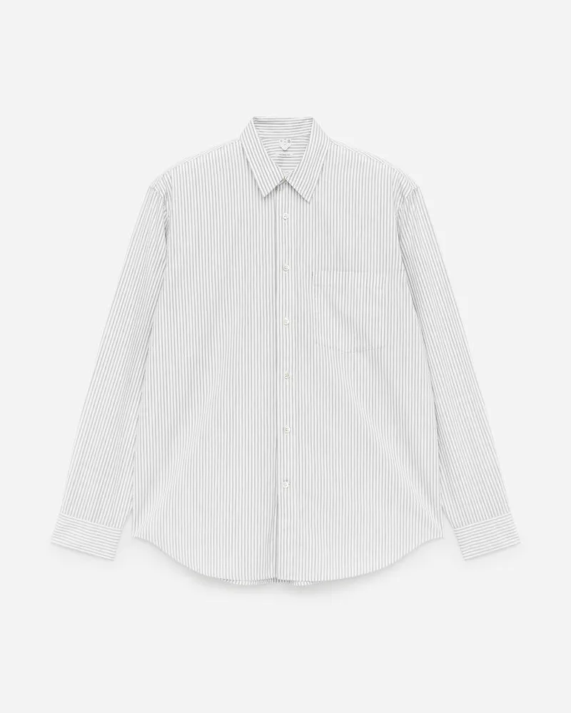 Arket Legeres Popeline-Hemd -Weiß Weiß