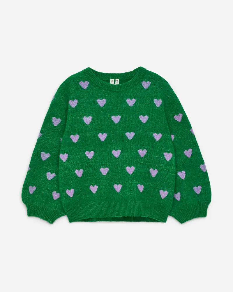 Arket Strickpullover Mit Intarsien -Grün Grün