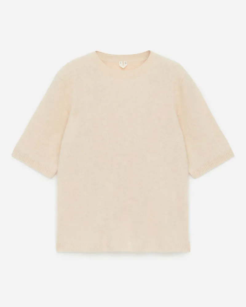 Arket Gestricktes T-Shirt Aus Wolle - Beige Beige