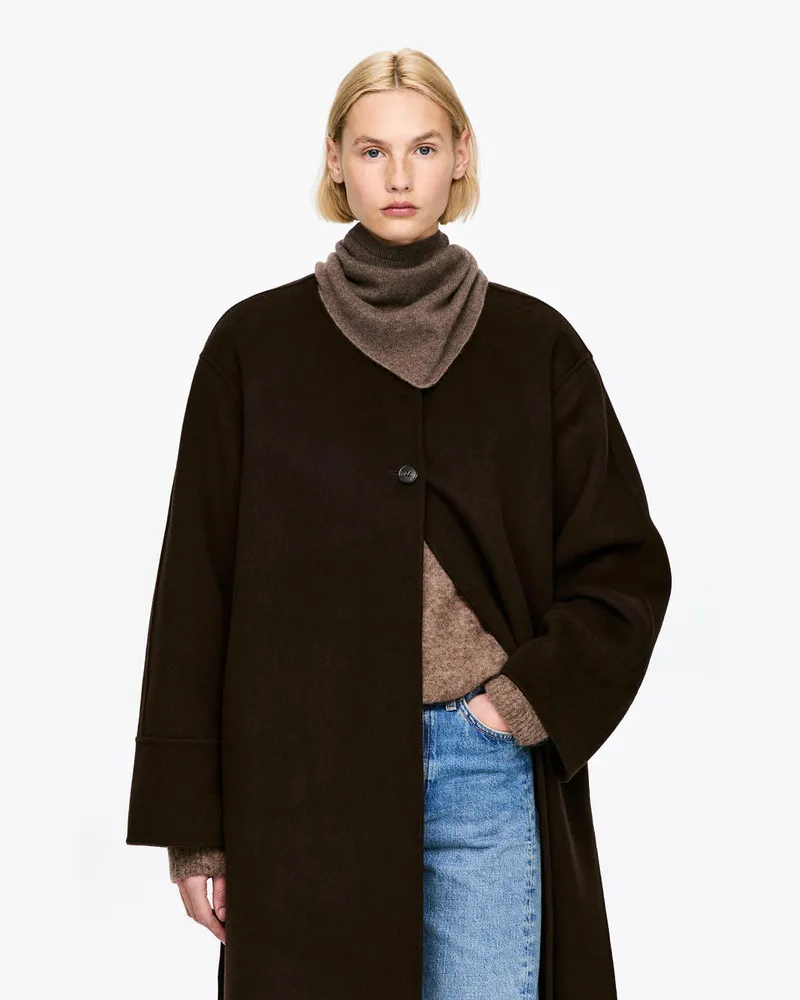 Arket Schal Aus Kaschmir -Braun Braun