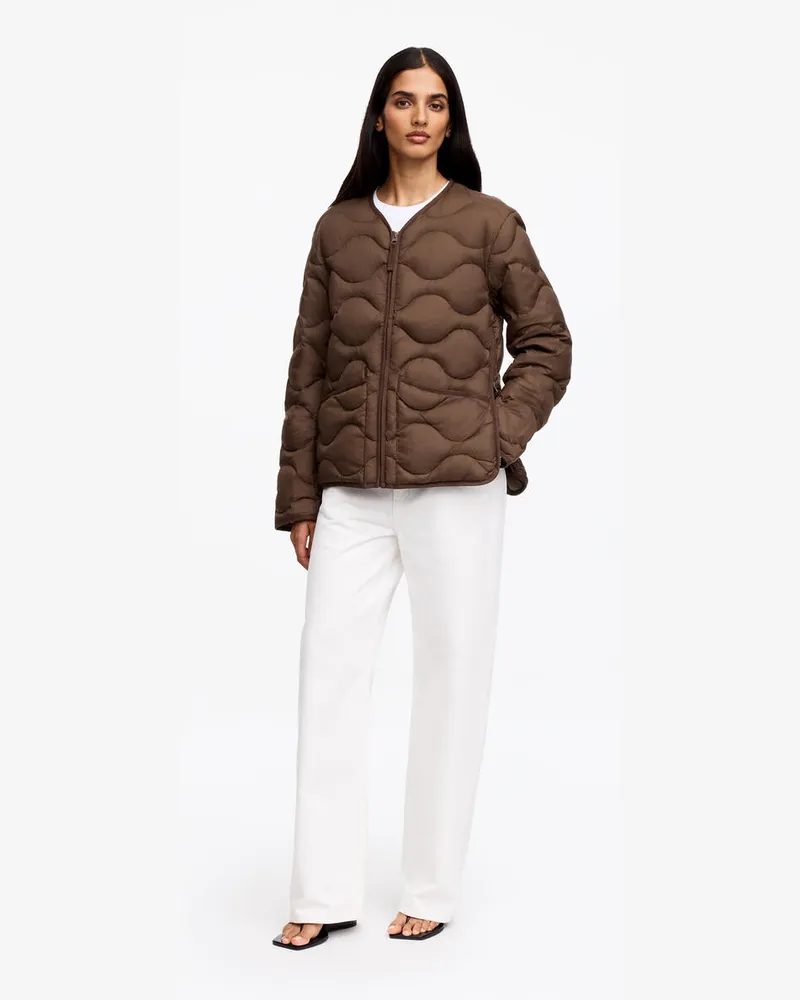 Arket Re:Down Liner-Steppjacke -Braun Braun