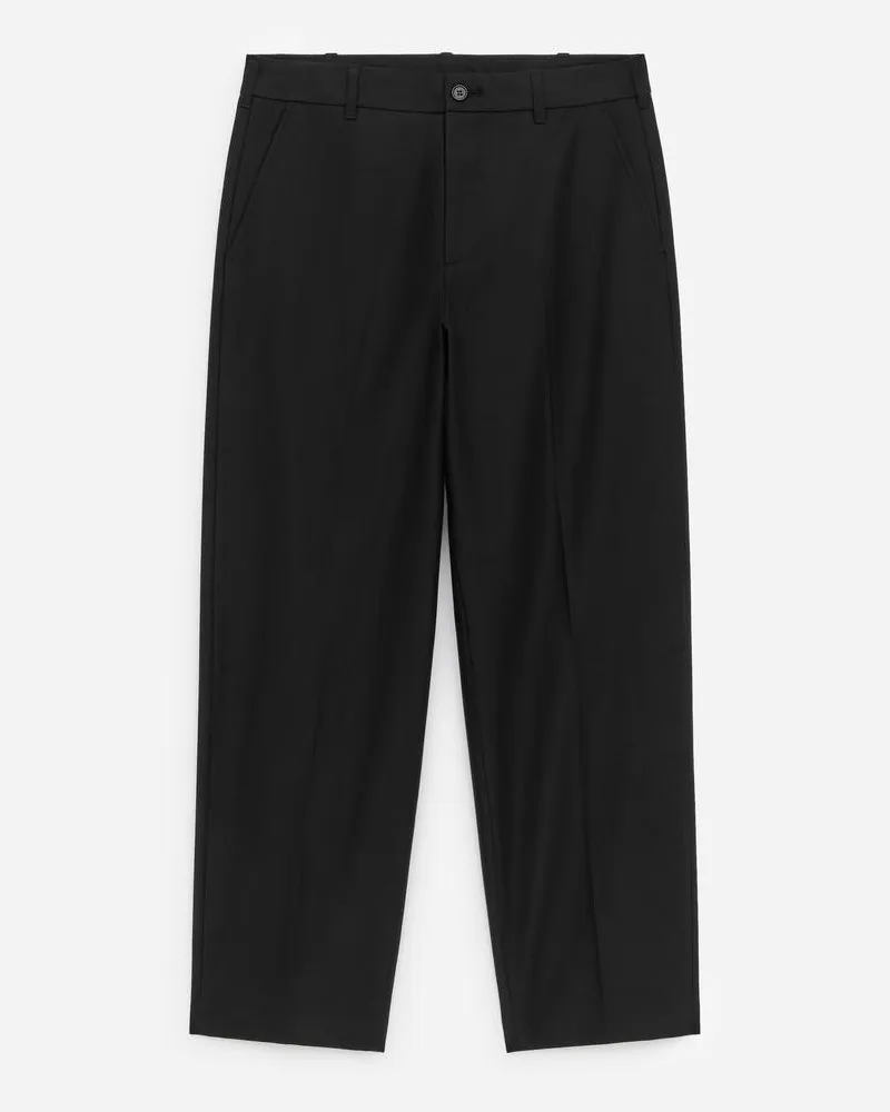 Arket Hose Aus Wollmischung -Schwarz Schwarz