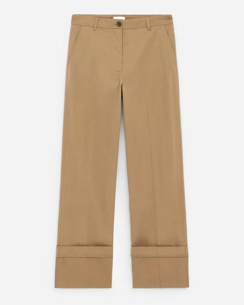 Arket Chinohose Mit Beinumschlag -Beige Beige