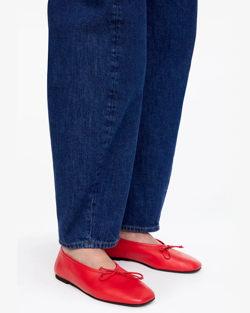 Arket Lederballerina -Rot Rot