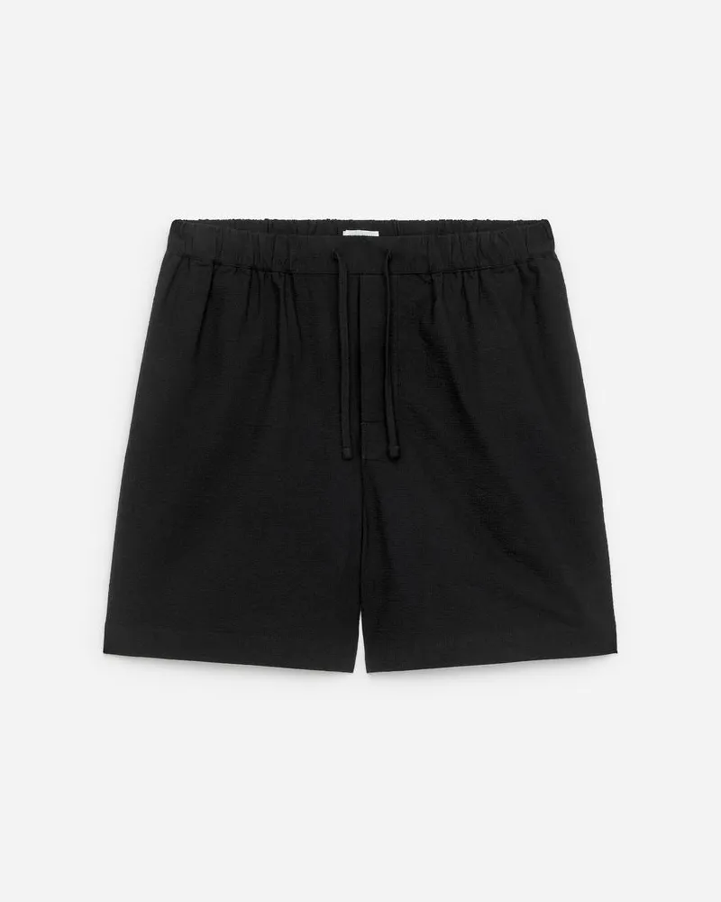 Arket Seersucker-Shorts -Schwarz Schwarz
