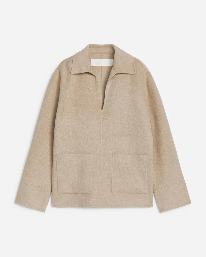 Arket Doubleface-Shirt Zum Überziehen -Beige Beige