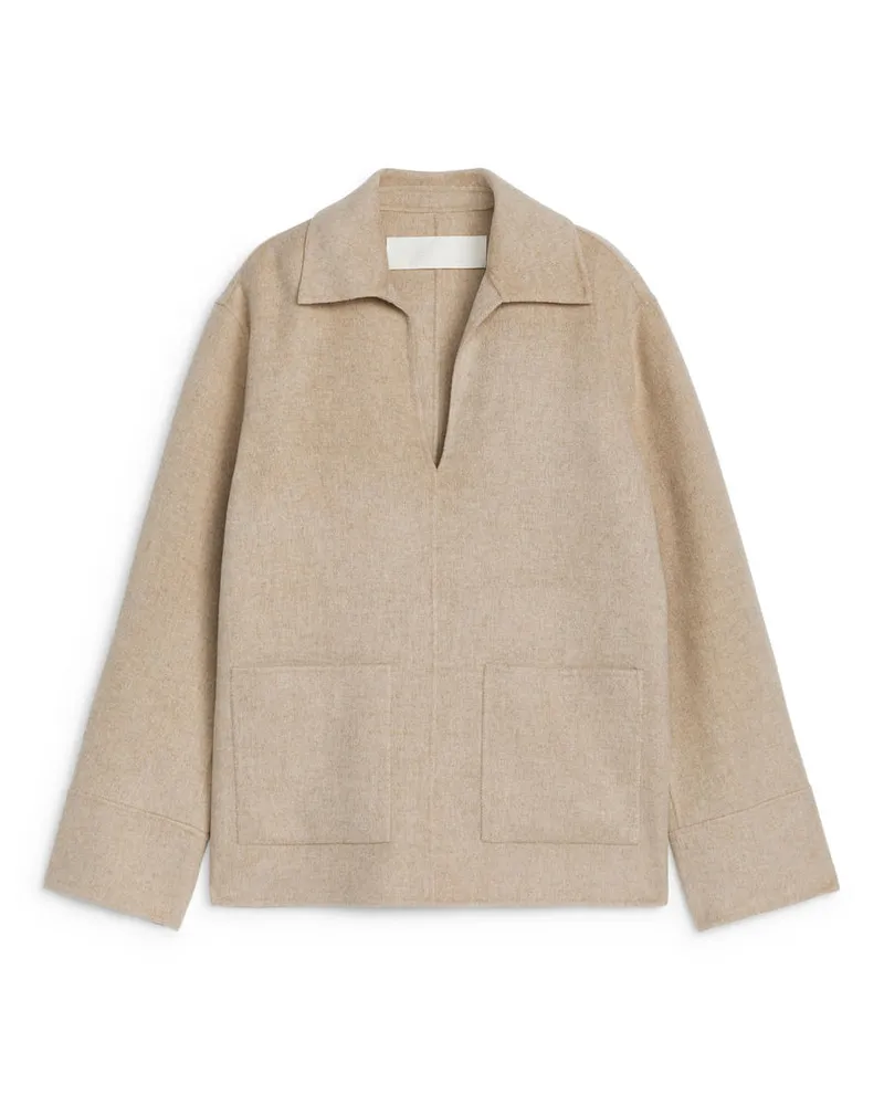 Arket Doubleface-Shirt Zum Überziehen - Beige Beige