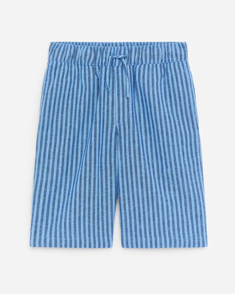 Arket Leinen-Shorts -Blau Blau