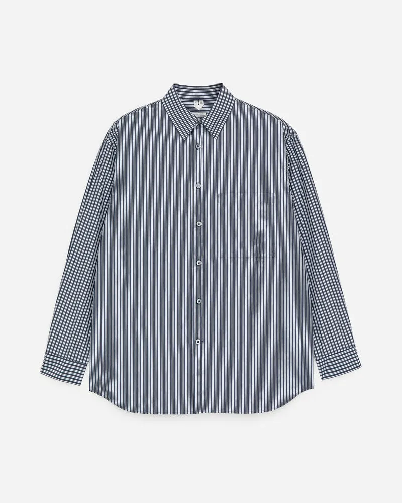 Arket Oversized-Hemd Aus Popeline -Blau Blau