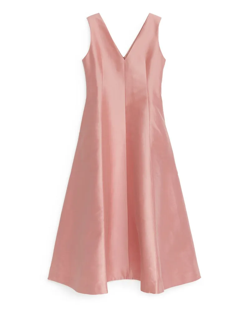 Arket Kleid Aus Lyocell-Mischung - Rosa Altrosa