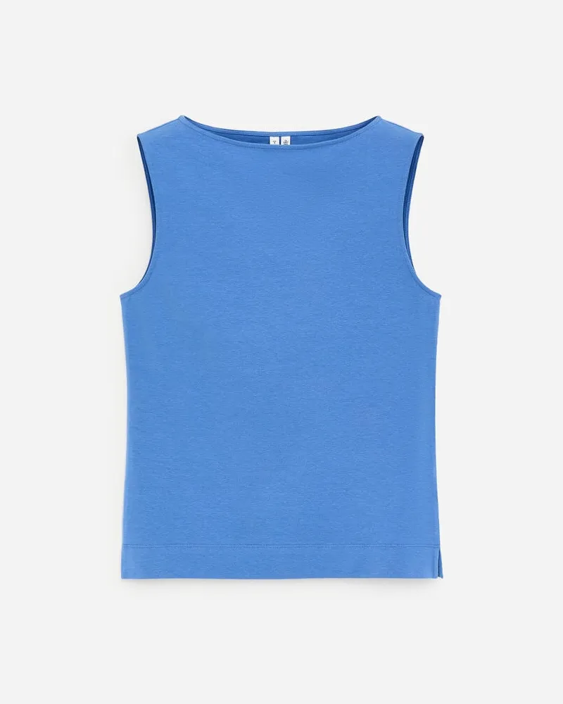 Arket Top Mit U-Boot-Ausschnitt -Blau Blau