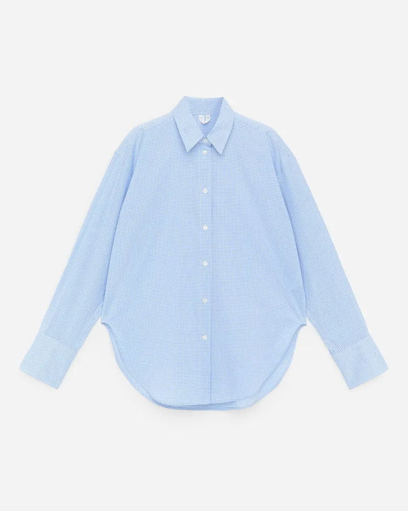 Arket Popeline-Hemd Mit Lockerer Passform -Blau Blau