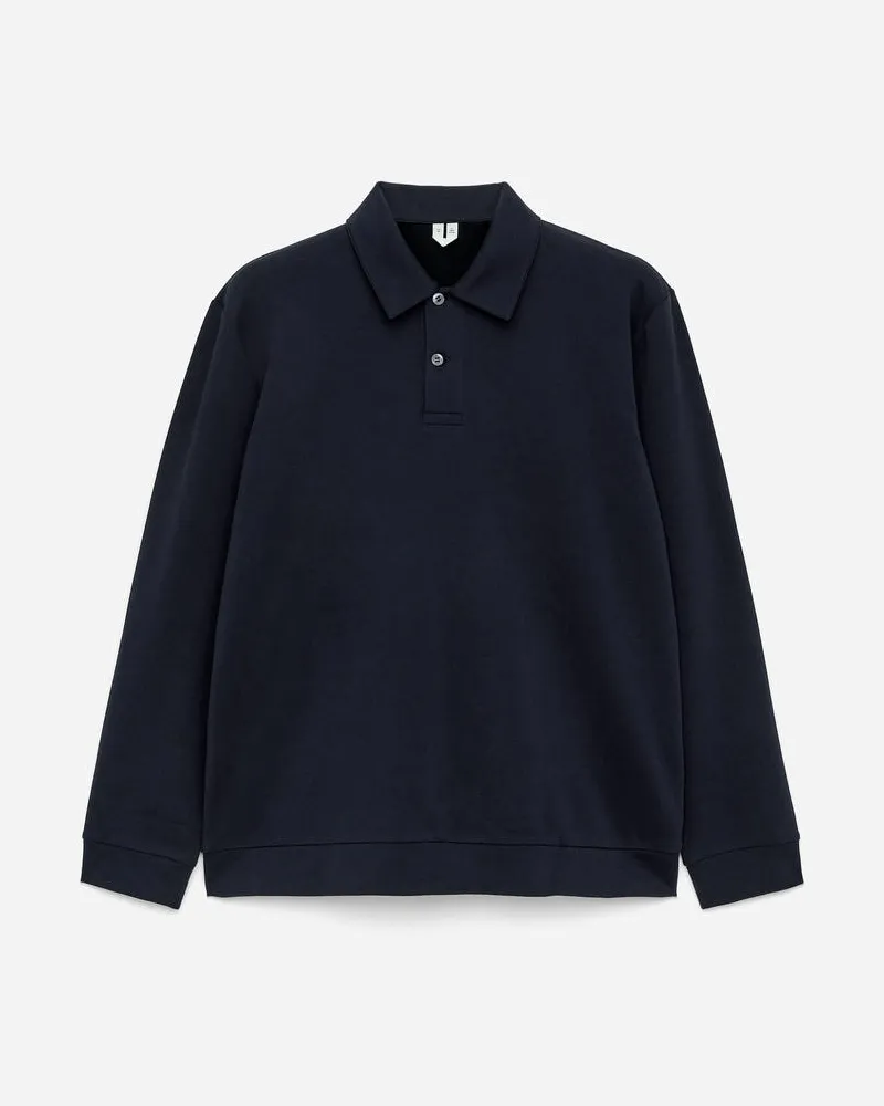 Arket Poloshirt Aus Baumwolle Und Lyocell -Blau Blau